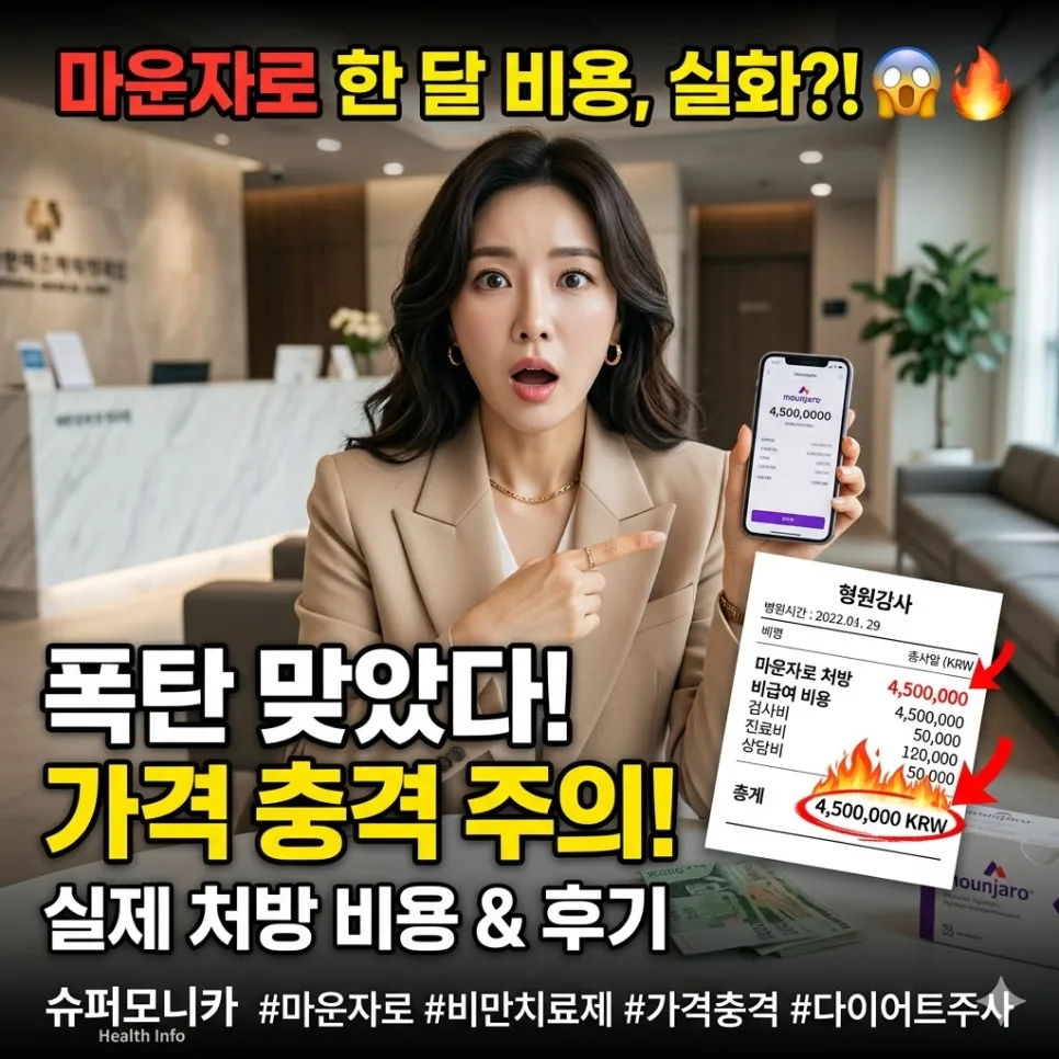 마운자로 가격 2026년 총정리: 병원 가기 전 필수 확인 사항