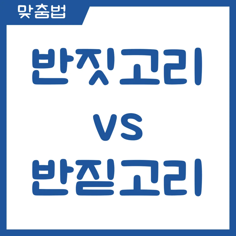 반짇고리 vs 반짓고리, 2026년 표준어 맞춤법 총정리