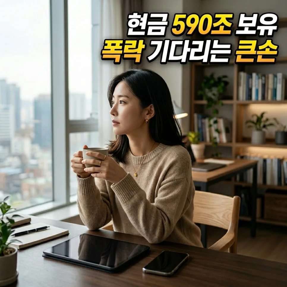 2026년 시장 과열 경고: 큰손들은 왜 현금 590조 원을 비축할까?