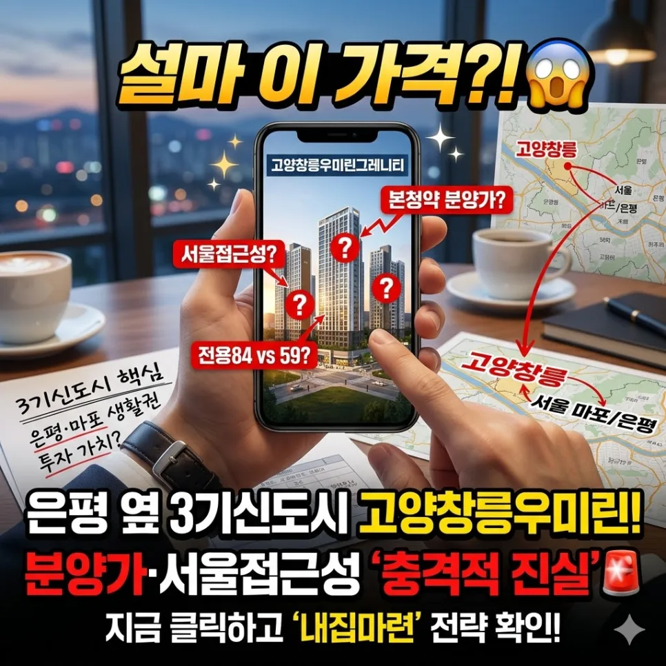 고양창릉 우미린그레니티 청약 가치 2026년 분석