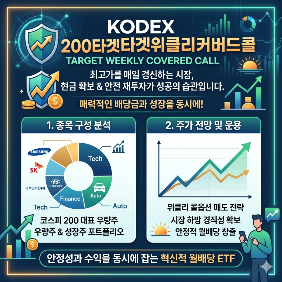 KODEX 200 타겟위클리커버드콜 ETF, 2026년 배당금 및 주가 전망 총정리 2