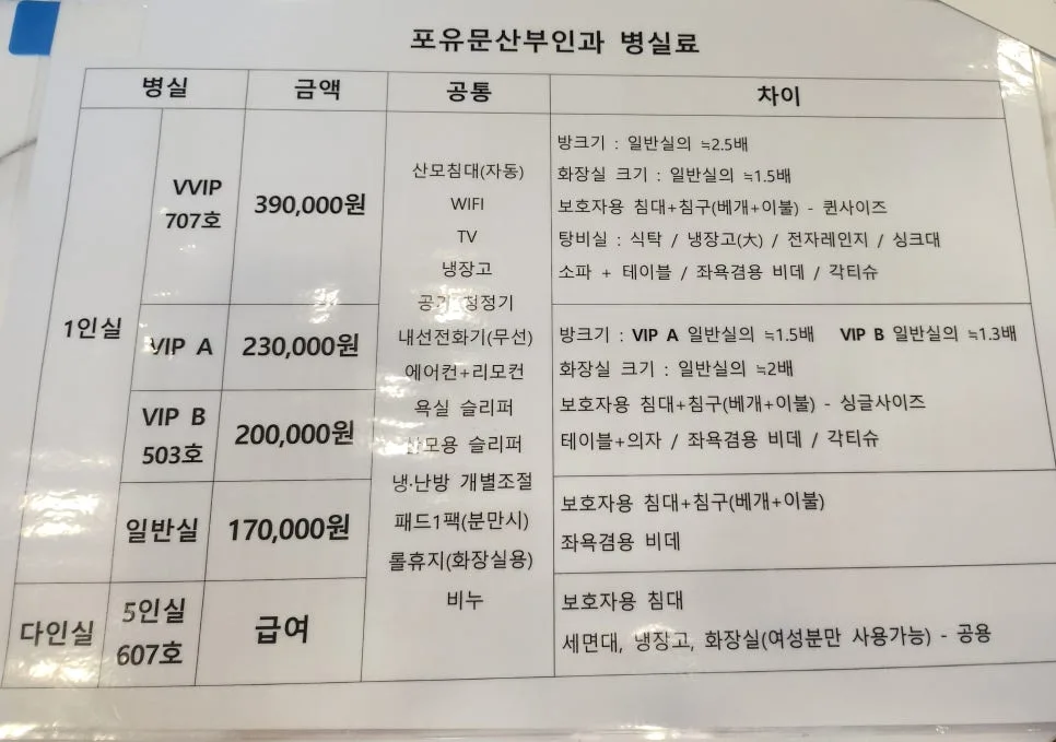 송파 포유문 병원 제왕절개 후기: 입원 꿀팁과 솔직 후기 2026