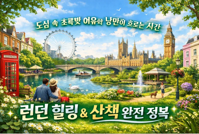 런던 공원 5곳 추천: 2026년 힐링 & 산책 완벽 가이드