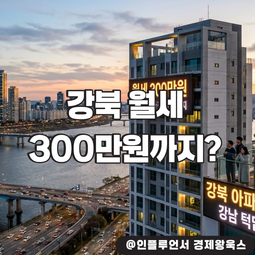 서울 월세 300만원 시대, 강북 아파트가 강남을 넘보는 이유 2026