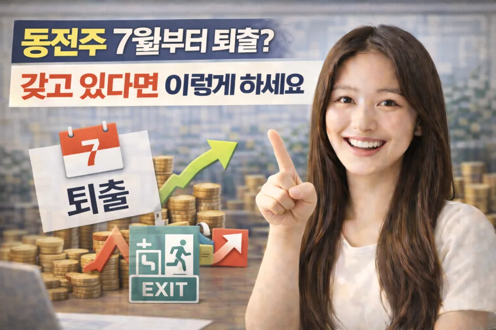 동전주 상폐 가능성 2026: 7월 이후 대처법 총정리 — 비즈니스·경제 — ssisisi
