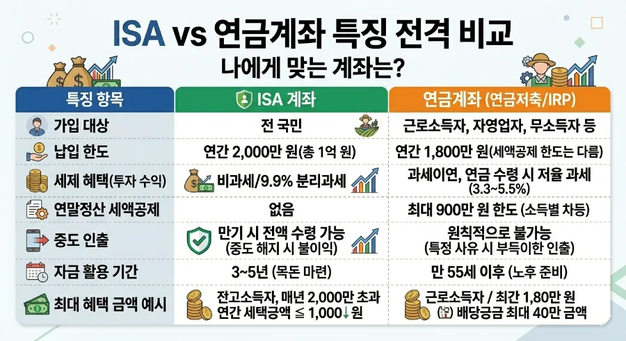 ISA vs 연금계좌: 국내 주식 배당금 세금 절약법 2026 2