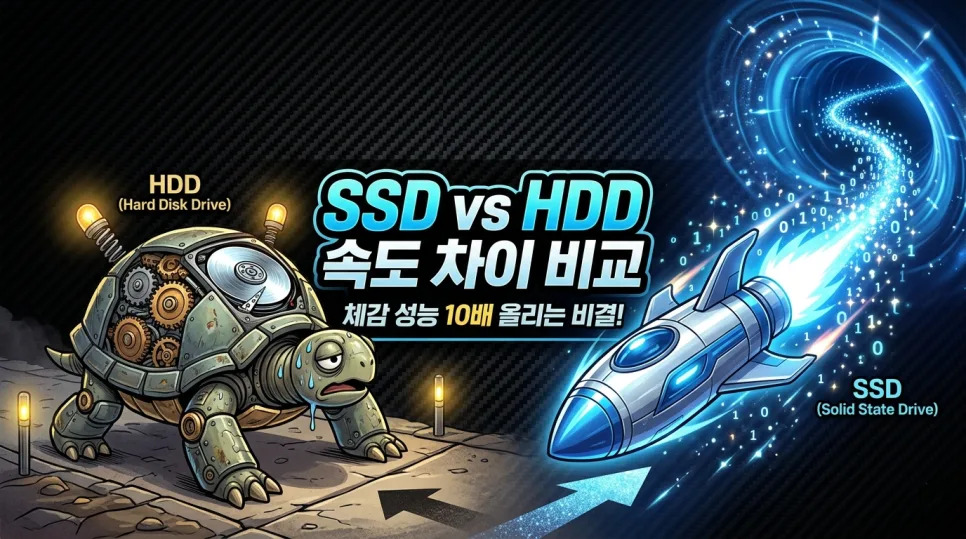 SSD vs HDD: 2026년 PC 속도 결정하는 저장장치 선택법