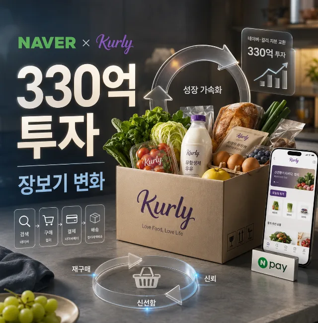 네이버-컬리 330억 투자, 장보기 경험은 어떻게 달라지나 (2026년 전망)