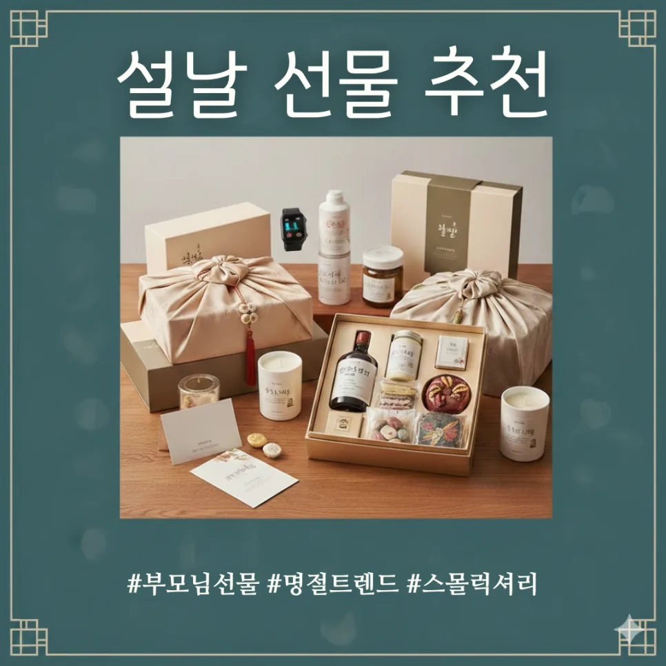 2026 설날 선물, 센스 있게 고르는 5가지 방법 (부모님·지인 추천)
