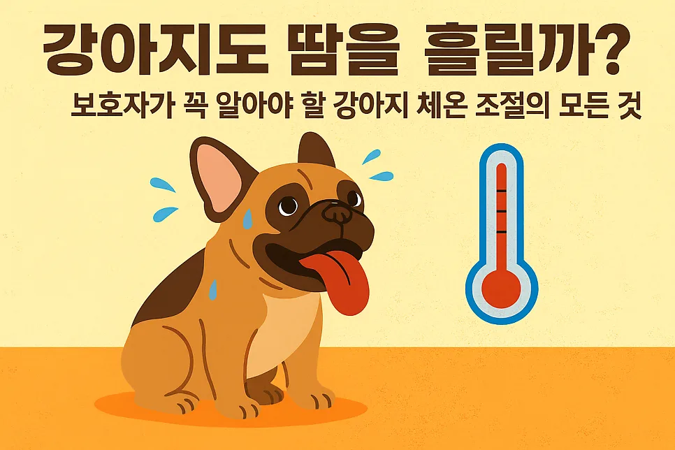 강아지 체온 조절 원리 2026: 팬팅부터 발바닥 땀까지 완벽 분석