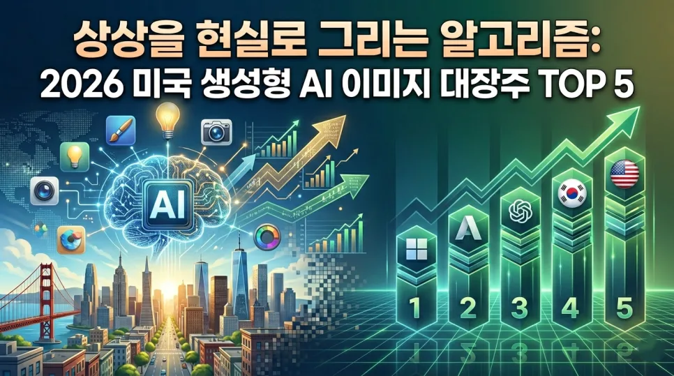 2026년 미국 생성형 AI 이미지 대장주 5선: 투자 핵심 총정리