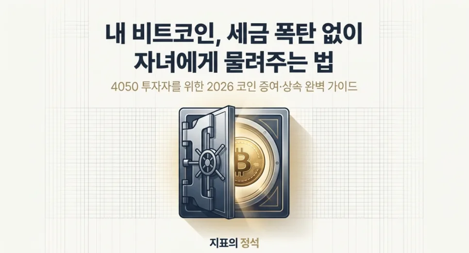 2026년, 비트코인 자녀 증여 세금 폭탄 피하는 법 3가지