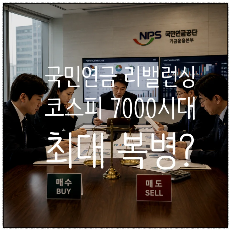 국민연금 리밸런싱 전략 2026: 코스피 급등 시기 투자법