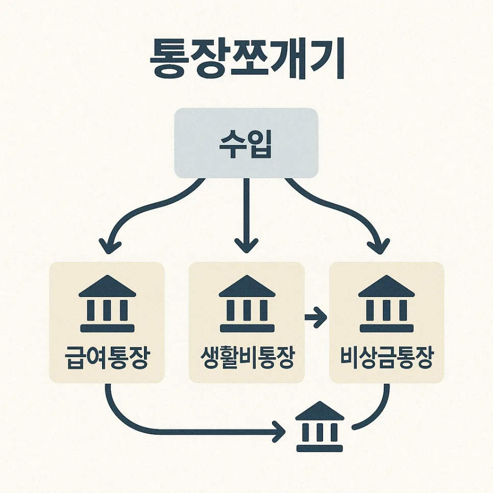 월급 통장 쪼개기 2026: 4개 통장으로 현명하게 돈 관리하는 법 — 비즈니스·경제 — shmed4809
