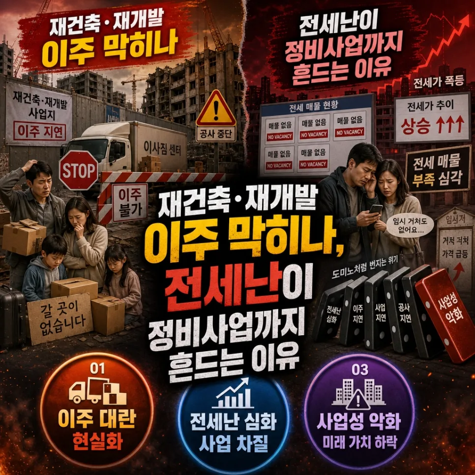 2026년 서울 이주난, 재건축·재개발 공급망 붕괴 위기?