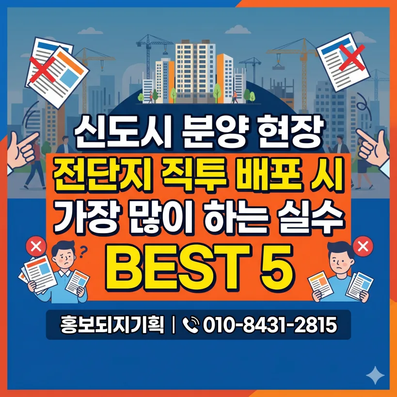 신도시 분양 전단지 배포 실수 5가지와 해결책 2026