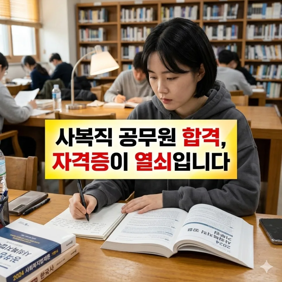 사회복지직 9급 합격, 자격증으로 경쟁률 낮추는 비결 2026