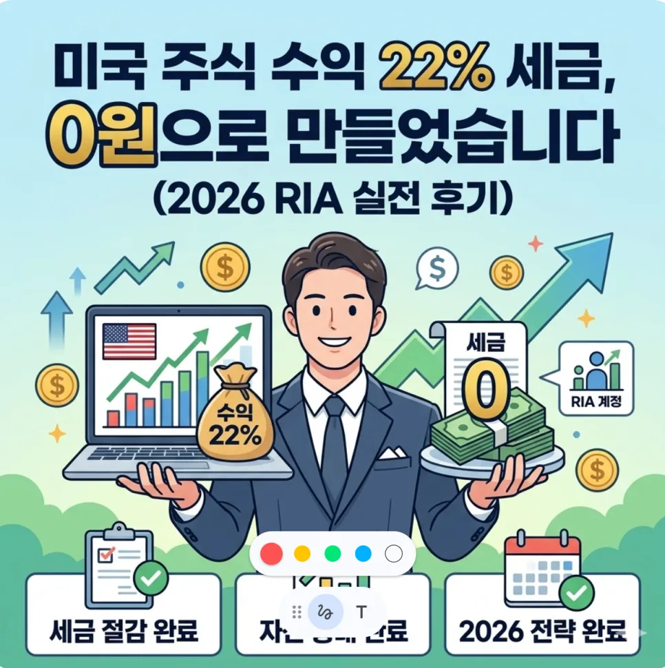 2026년 RIA 계좌, 미국 주식 세금 0원으로 만드는 법 (경험자 분석)