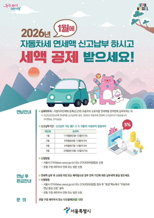 자동차세 연납 10% 할인? 2026년 세금 혜택 변화와 현명한 납부법