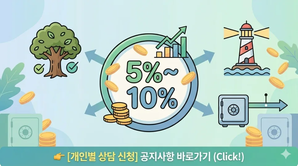 월 보험료 5~10% 적정선 찾는 법 2026년 총정리