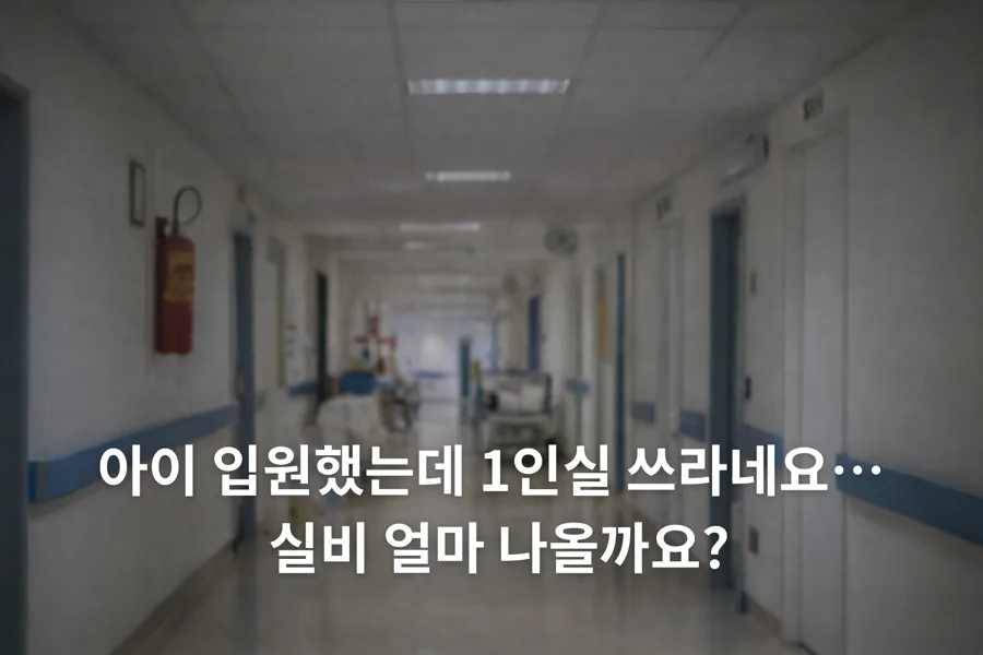 어린이 실손보험 1인실 입원비, 얼마나 받을까? (2026년 최신 분석)