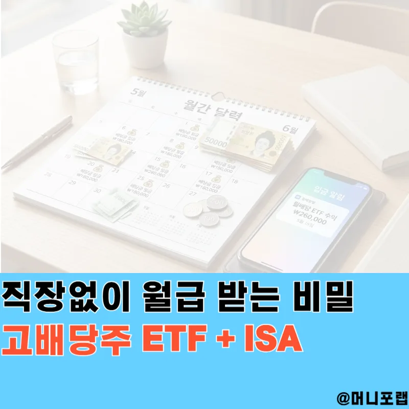 직장 없이 월 100만원 버는 법: 고배당 ETF와 ISA 활용 2026