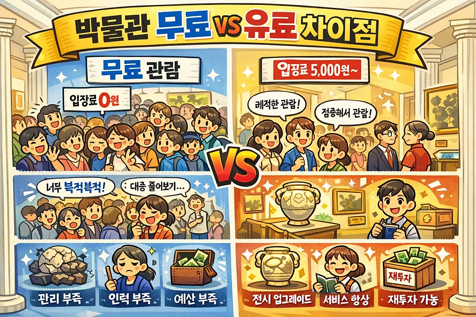 국립중앙박물관 유료화 2026년, 입장료 변경 조건 총정리