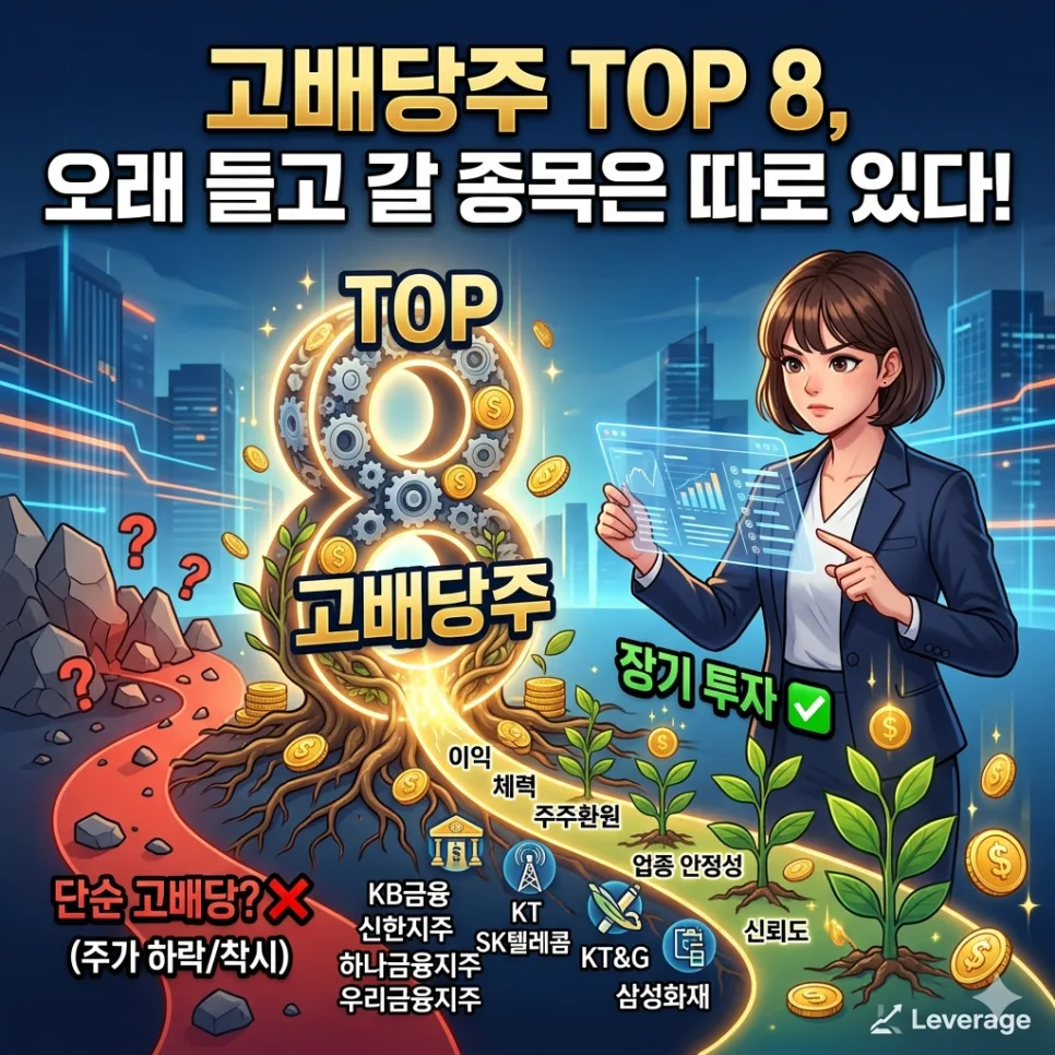 2026년 고배당주 장기투자: 8개 종목 핵심 분석 및 투자 전략