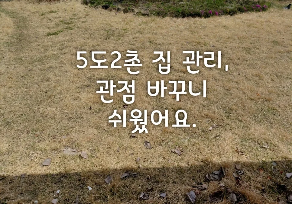 5도2촌 10년, 집 관리 효율 높이는 비결 2026