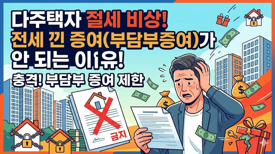 부담부증여 토허제 반려 이유 2026: 다주택자 절세 막히는 3가지