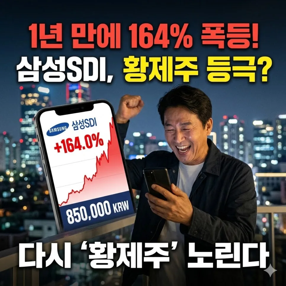 삼성SDI 주가 2026년 전망: 164% 폭등 후 황제주 재도전?