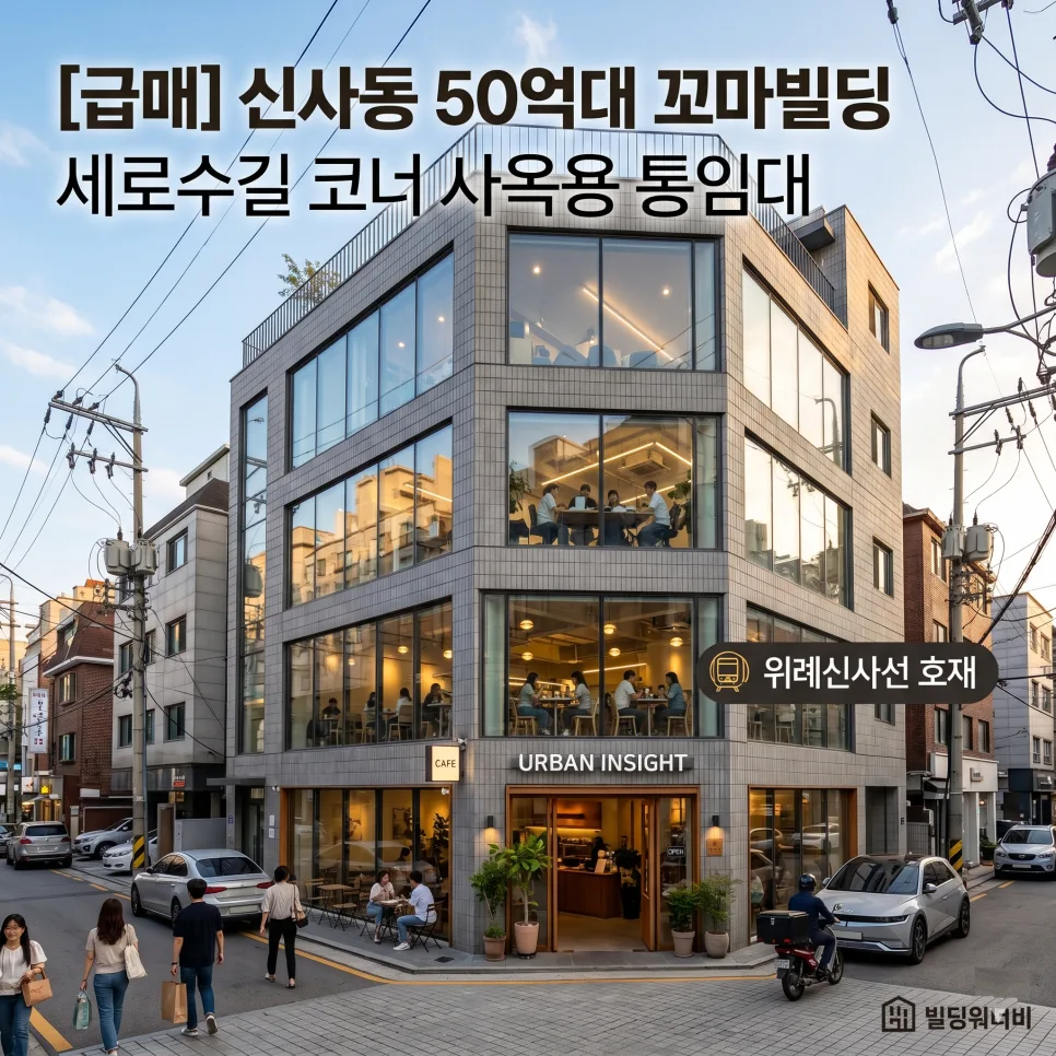 신사동 꼬마빌딩 50억 급매, 미래 가치 분석 2026