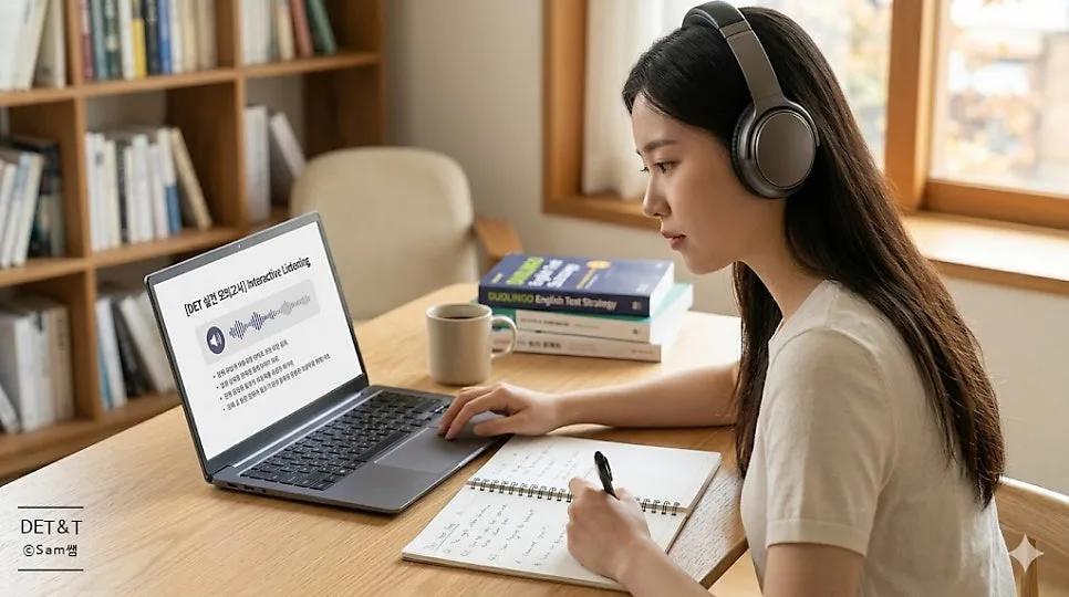 듀오링고 DET 리스닝 120점 공략: Interactive Listening 실전 연습 2026