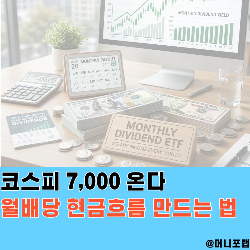 코스피 7000 시대, 커버드콜 ETF 월배당으로 변동성 극복하는 법 2026