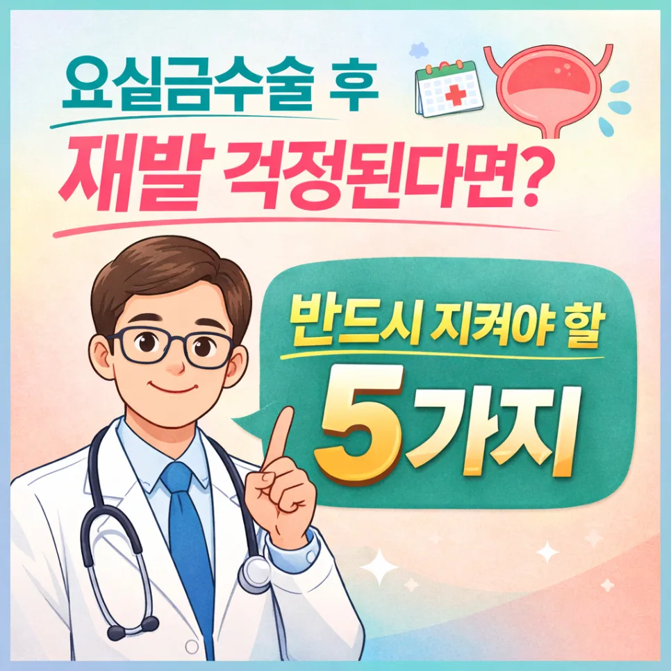 요실금 수술 후 재발 막는 5가지 관리법 2026