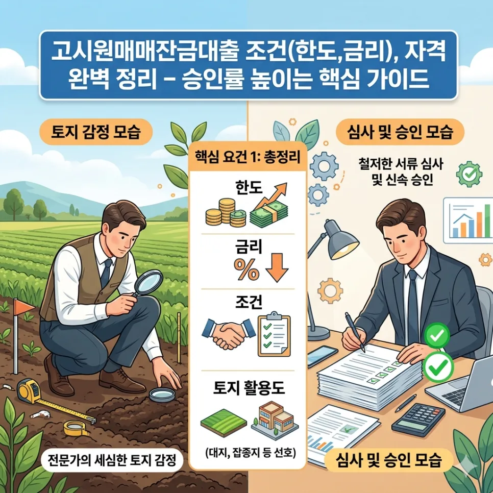 고시원 잔금 대출 조건 2026: 한도, 금리, 자격 완벽 분석