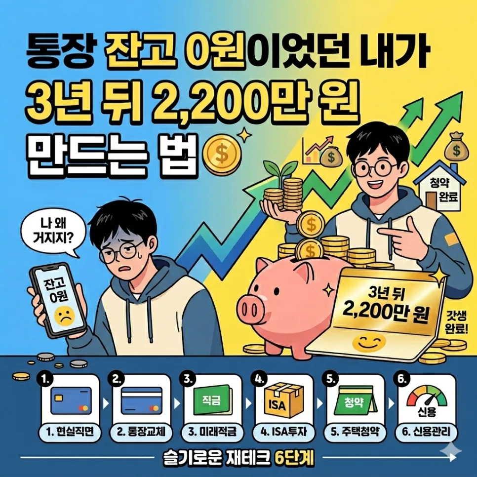 사회초년생 재테크 로드맵: 2026년 시드머니 6단계 완성법
