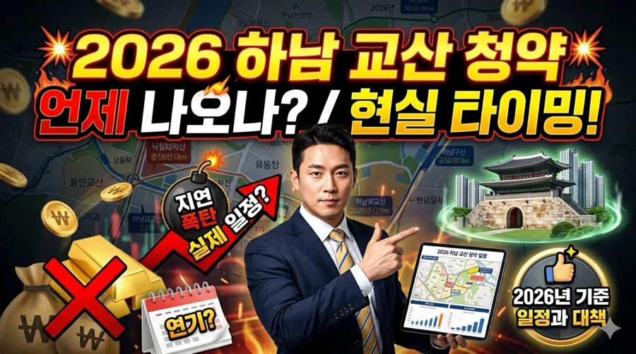 하남 교산 본청약 2026년 일정과 현실적 타이밍 분석