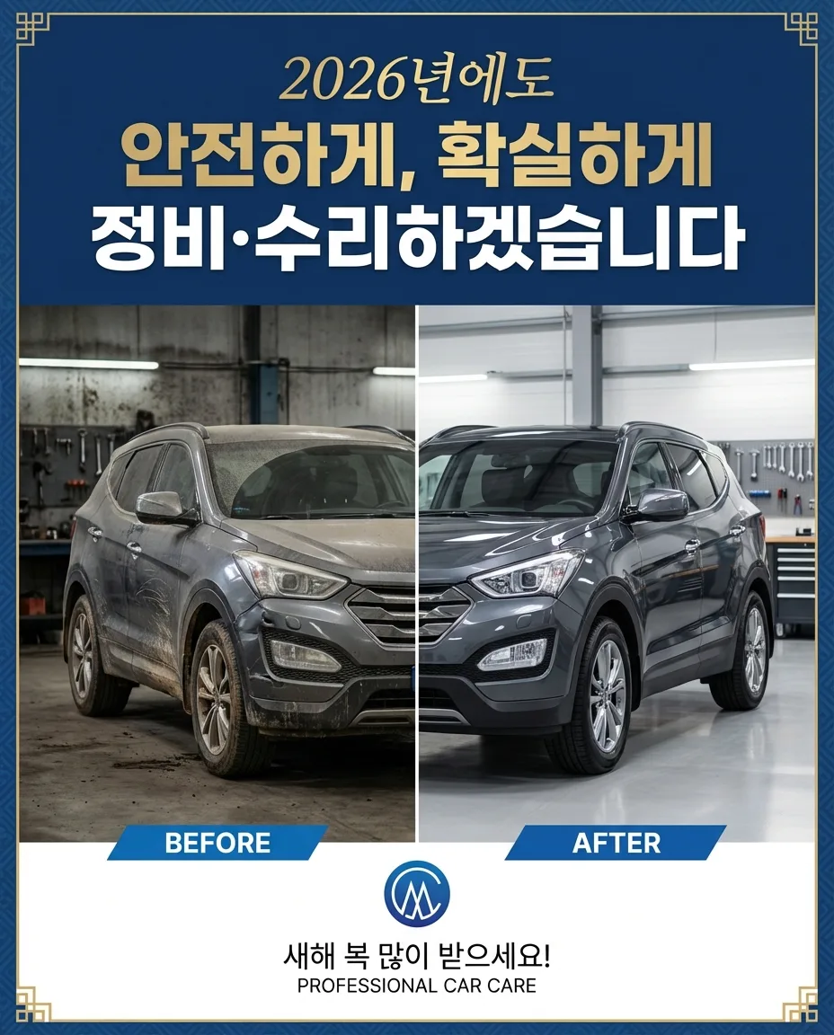 2026년 자동차 기본 점검 항목과 카맨모터스 정비 노하우