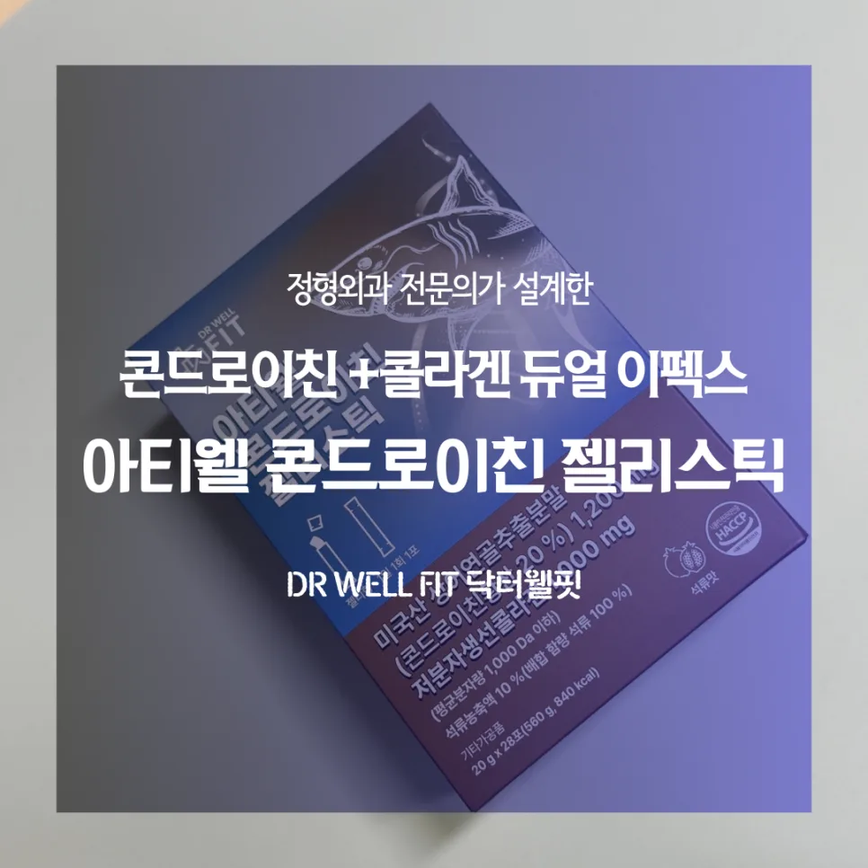 닥터웰핏 콘드로이친 콜라겐 2026: 관절 건강 듀얼 케어 총정리
