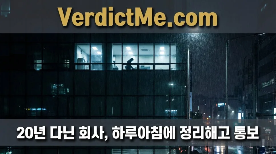 20년차 직장인, 부당해고 정당할까? 2026년 판례 분석