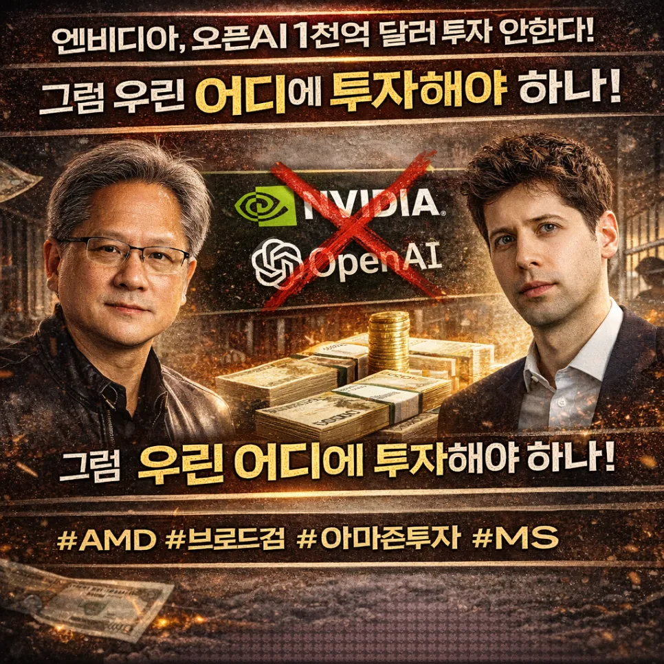 엔비디아-오픈AI 140조 투자 보류, AI 투자 어디로 가나? 2026 전망