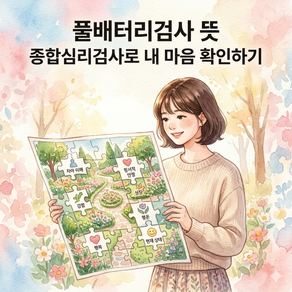 풀배터리검사 뜻, 2026년 종합심리검사 핵심 총정리
