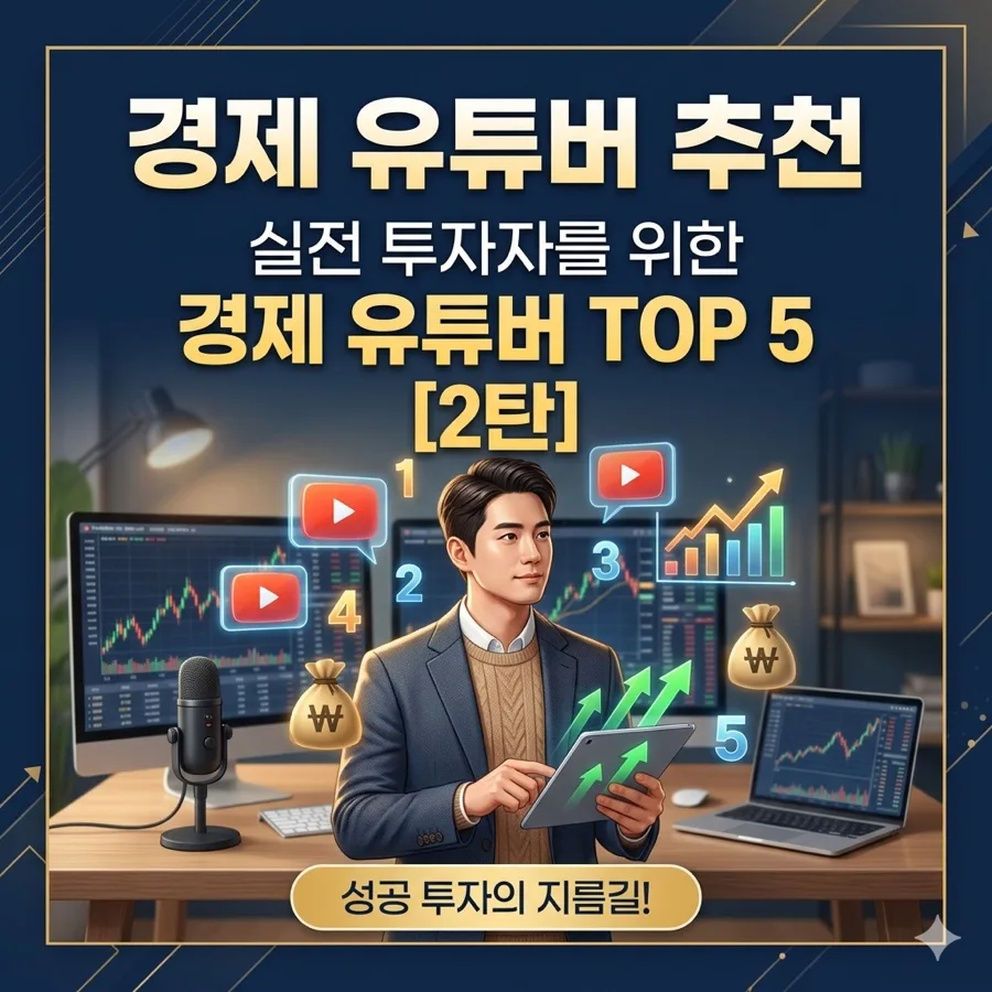 2026년 실전 투자자를 위한 경제 유튜버 추천 TOP 5