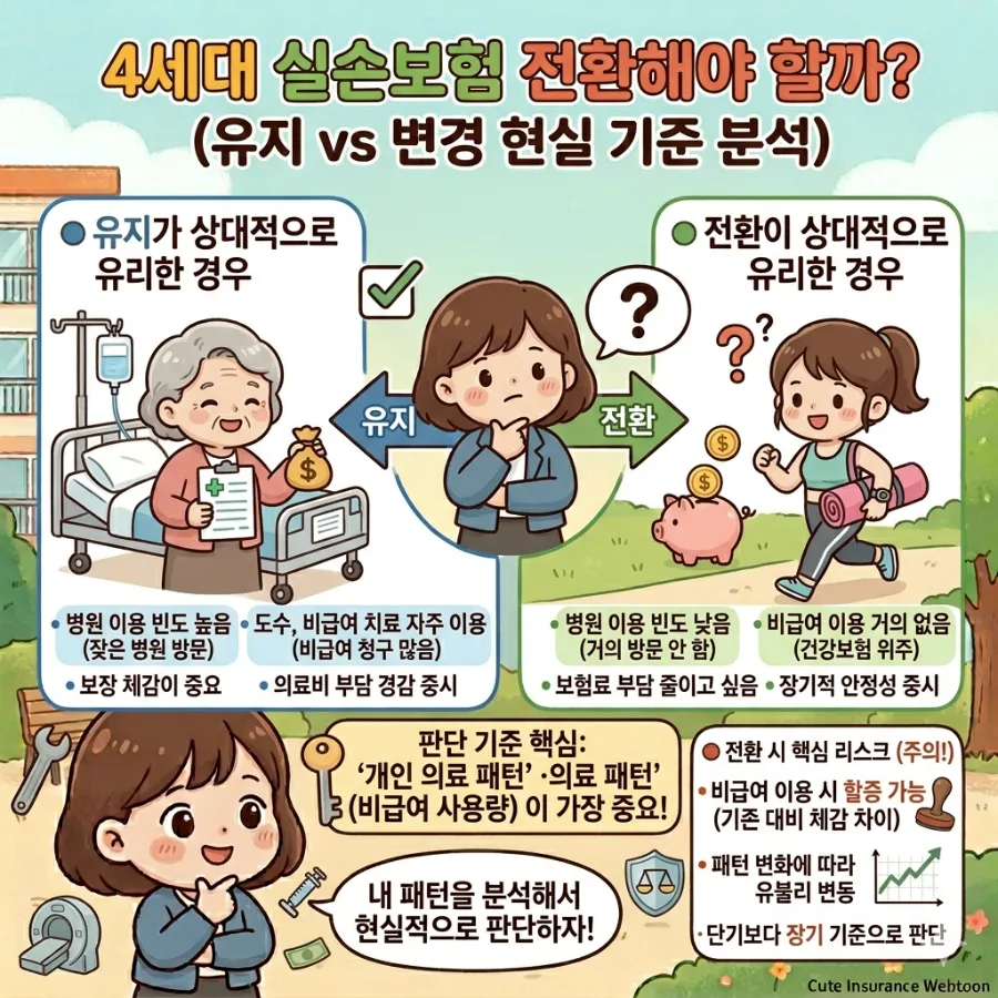 4세대 실손보험 전환, 2026년 당신에게 유리한 선택은?
