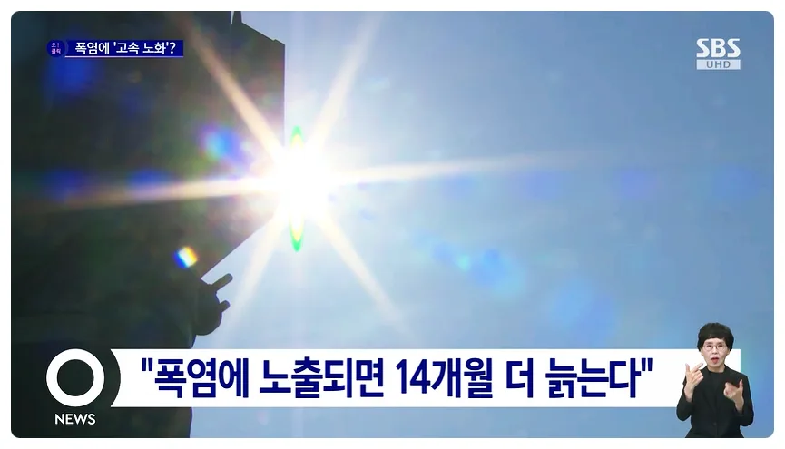 폭염, 흡연보다 위험한 노화 주범? 2026년 건강 관리법