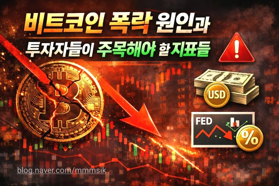비트코인 폭락 원인 분석 2026: 투자 지표 총정리