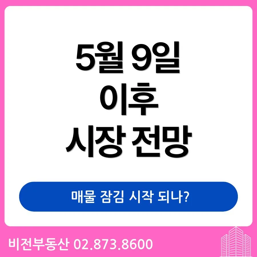 부동산 시장 안정화 시점 2026: 5월 9일 이후 매물 잠김 현상 분석