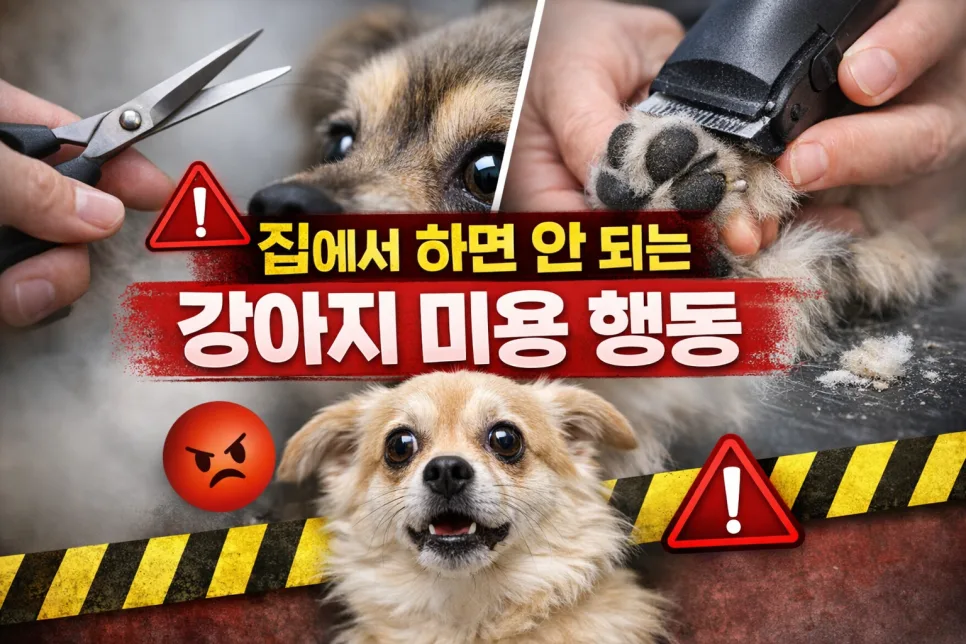반려견 셀프 미용 위험 행동 2026: 집에서 절대 피해야 할 6가지