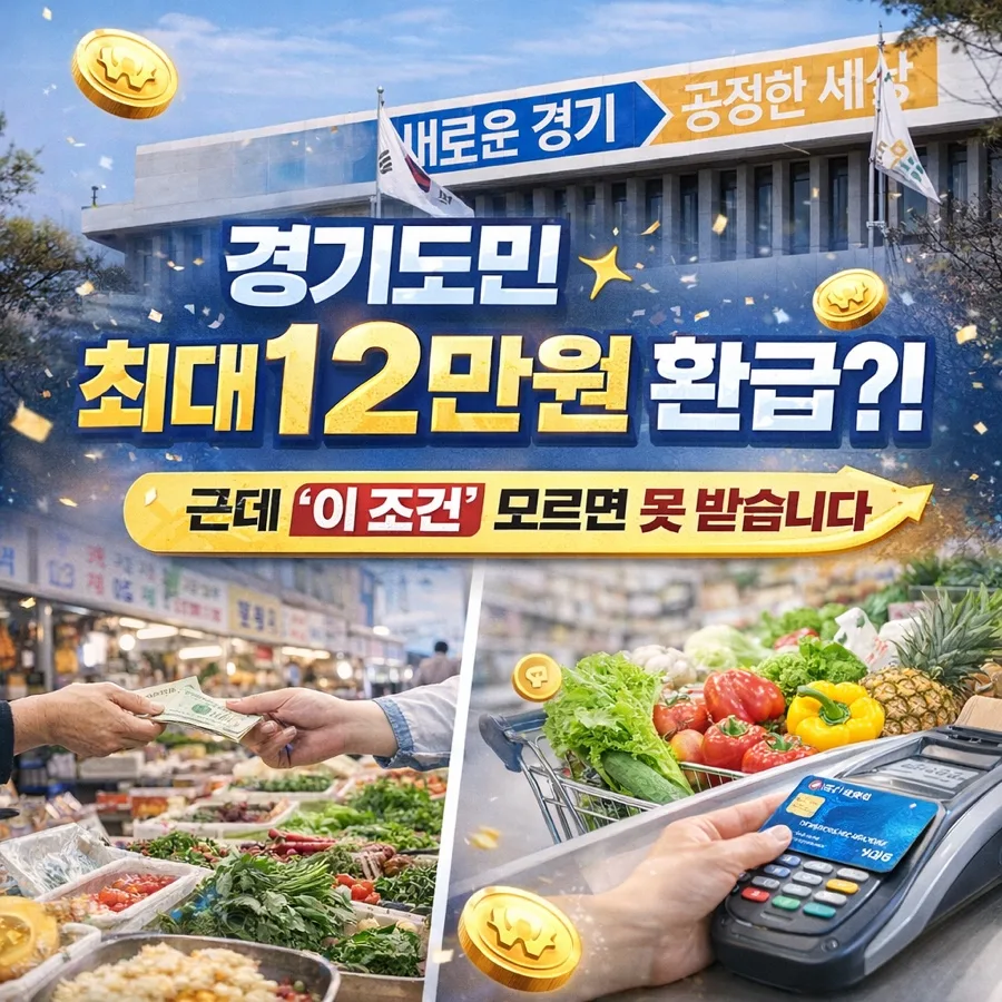 경기도민 최대 12만원 환급 받는 법 2026년 총정리